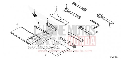 TOOL CBR500RAG de 2016