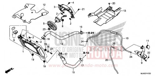 RADIATORE CBR500RAG di 2016