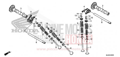 CAMSHAFT/VALVE CBR500RAH de 2017