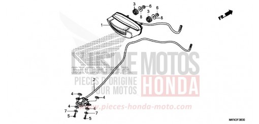 TAILLIGHT CB650RAK de 2019