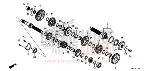 TRANSMISSION CB650RAK de 2019