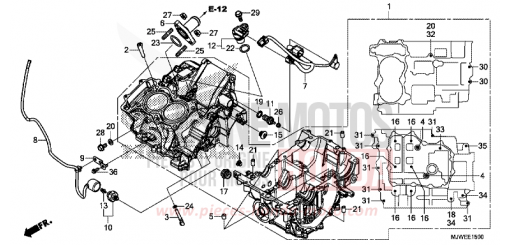 CRANKCASE CBR500RAJ de 2018