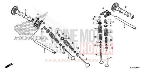 CAMSHAFT/VALVE CBR500RAJ de 2018