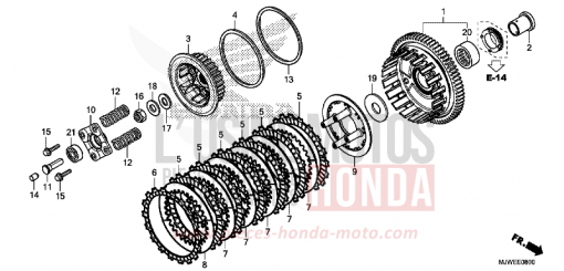 CLUTCH CBR500RAJ de 2018