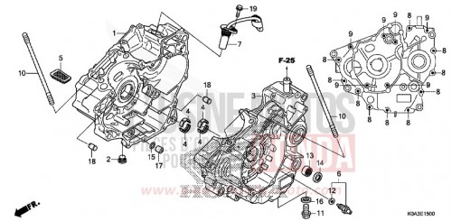 CRANKCASE CBF300NAJ de 2018