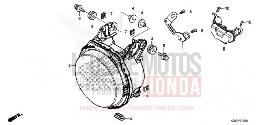 HEADLIGHT CBF300NAJ de 2018