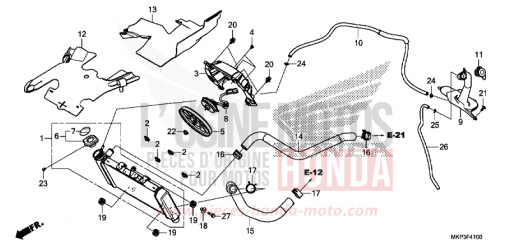 RADIATOR CBR500RAK de 2019