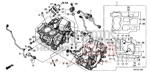 CRANKCASE CBR500RAK de 2019