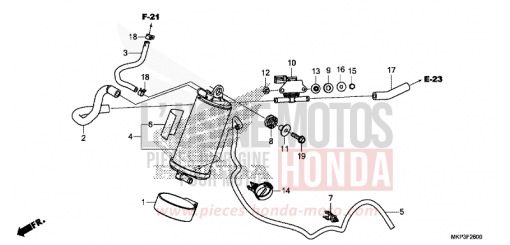 CANISTER CBR500RAK de 2019