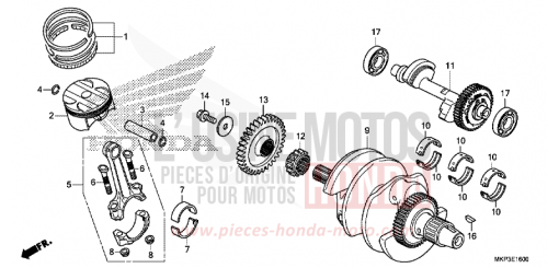 CRANKSHAFT/PISTON CBR500RAM de 2021