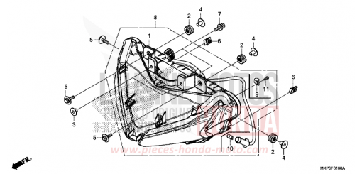 HEADLIGHT CBR500RAM de 2021