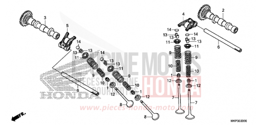CAMSHAFT/VALVE CBR500RAM de 2021