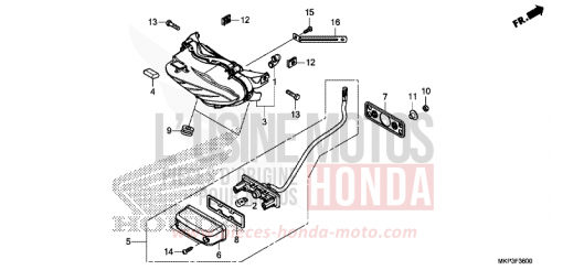 TAILLIGHT CBR500RAM de 2021
