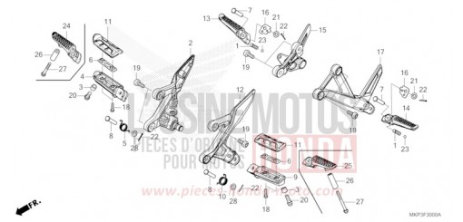 PEDANA CBR500RAN di 2022