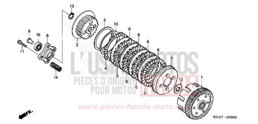CLUTCH CG125ES4 de 2004