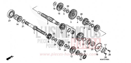 TRANSMISSION CG125ES4 de 2004