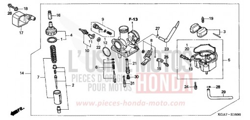 CARBURETOR CG125ES4 de 2004