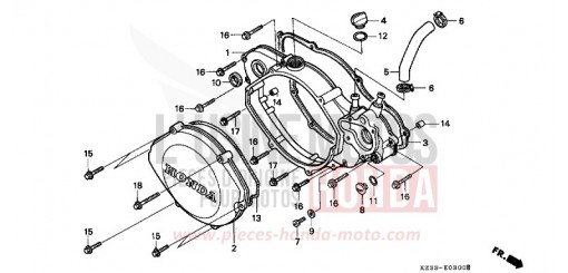 KURBELGEHAEUSEABDECKUNG CR250RL de 1990