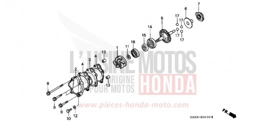 WASSERPUMPE CR250RL de 1990