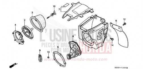LUFTFILTER CR250RL de 1990