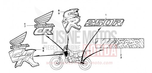 MARKE CR250RL de 1990