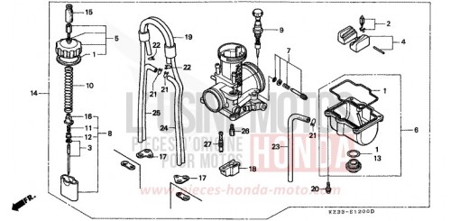 VERGASER CR250RM de 1991