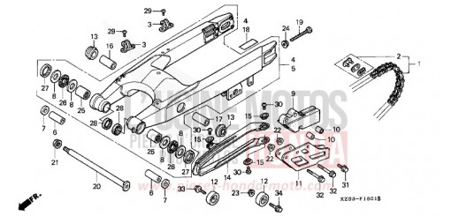 SCHWINGE/ANTRIEBSKETTE CR250RN de 1992