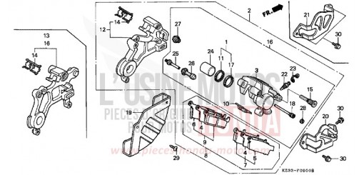HINTERRAD-BREMSSATTEL CR250RR de 1994