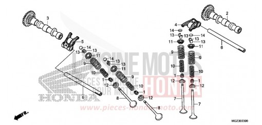 CAMSHAFT/VALVE CBR500RAD de 2013
