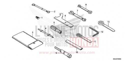 TOOLS CBR500RAD de 2013