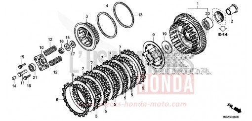 CLUTCH CBR500RAE de 2014