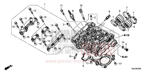 TESTATA CBR500RAE di 2014