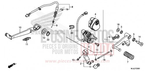 PEDAL NC750SE de 2014