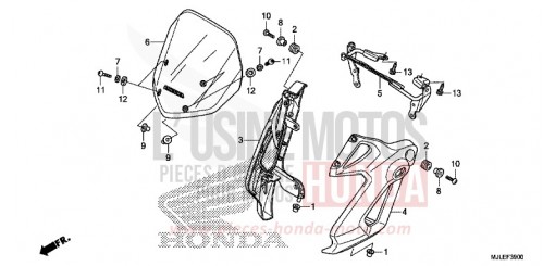 WINDSCREEN NC750SE de 2014