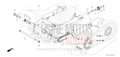 SWINGARM CMX500AH de 2017