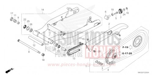 SWINGARM CMX500AL de 2020