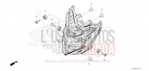 HEADLIGHT CB750AP de 2023