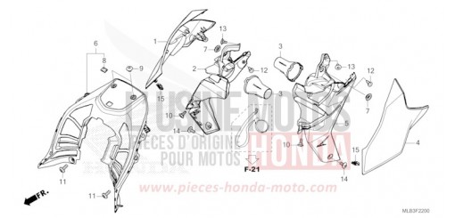 SHELTER/SHROUD CB750AP de 2023