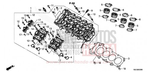 TESTATA CBR650FAG di 2016