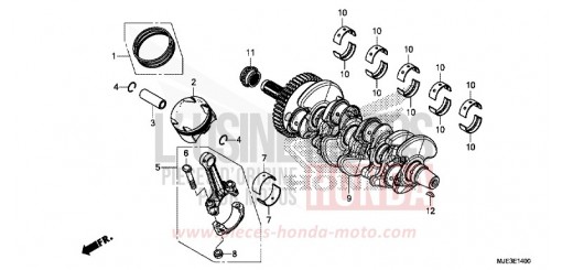 CRANKSHAFT/PISTON CBR650FAG de 2016