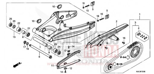 SWINGARM CBR650FAH de 2017