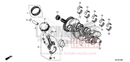CRANKSHAFT/PISTON CBR650FAJ de 2018