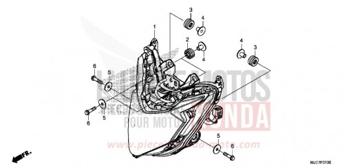 HEADLIGHT CBR650FAJ de 2018