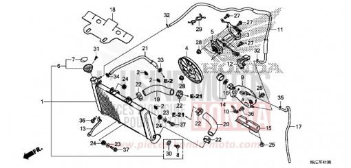 RADIATORE CBR650FAJ di 2018