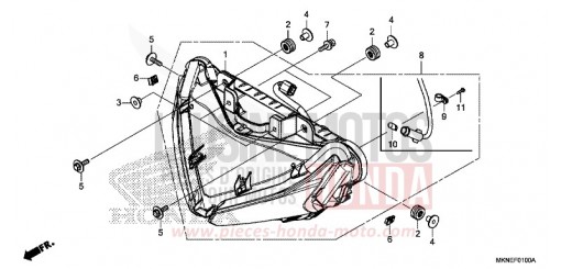 HEADLIGHT CBR650RAK de 2019