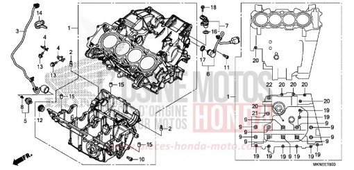 CRANKCASE CBR650RAK de 2019
