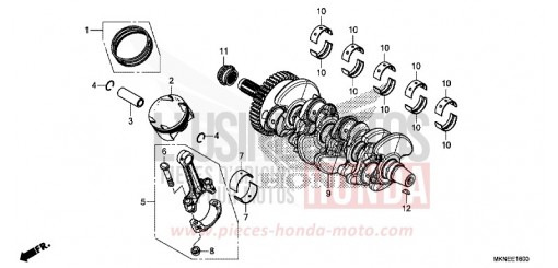 CRANKSHAFT/PISTON CBR650RAK de 2019