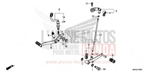 PEDALE CBR650RAK di 2019