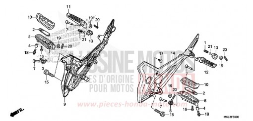 PEDANA NC750XAK di 2019