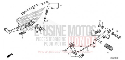 PEDAL NC750XAL de 2020